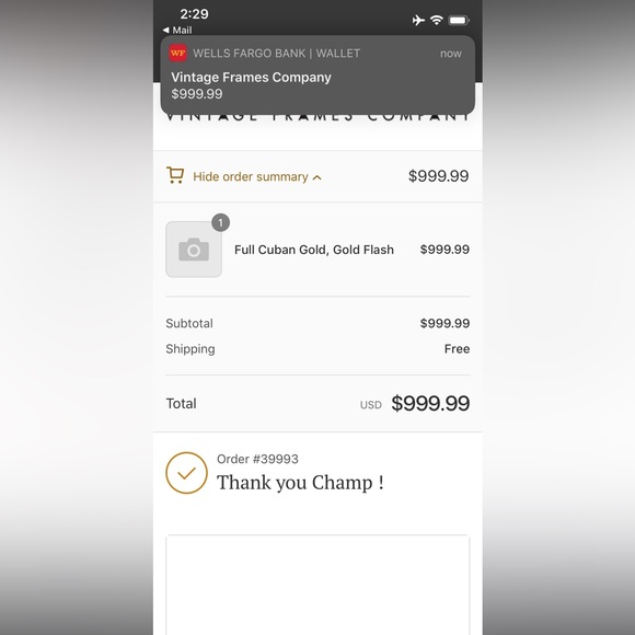 Vintage Frames Company “Full Cuban Snatch 24KT Gold” Sunglasses *EXCLUSIVE* - Picture 13 of 16